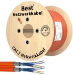 Germany B.e.s.t CAT 7 250M Duplex Netzwerkkabel Verlegekabel Kupfer LAN Kabel