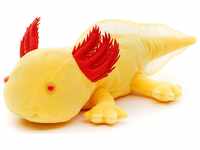 Uni-Toys Original Axolotl (gelb mit roten Augen) - 32 cm (Länge) -