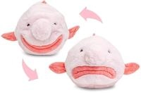 Uni-Toys - Blobfisch Flip-Pl&uuml;schtier - 29 cm (L&auml;nge) - Pl&uuml;sch-Fisch - Stofftier,
