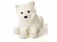 Uni-Toys - Polarfuchs, sitzend - 23 cm (Höhe) - Plüsch-Fuchs, Schneefuchs -