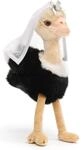 Uni-Toys - Strau&szlig; mit Braut-Schleier - 28 cm (H&ouml;he) - Pl&uuml;sch-Vogel, Brautstrau&szlig; -