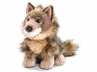 Uni-Toys - Wolf Junges, sitzend - 20 cm (Höhe) - Plüschtier, Kuscheltier