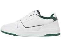 JACK&JONES Herren JFWLONDON PU NOOS Sneaker, White/Detail:Trekking Green, 42 EU