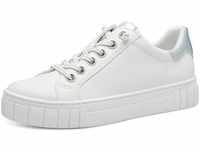 MARCO TOZZI Damen Sneaker flach mit dicker Sohle Vegan, Weiß (White Comb), 41 EU