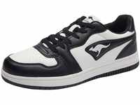 KangaROOS Unisex K-Watch Board Sneaker, Jet Black/White, 44 EU