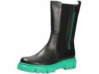 Gabor Chelsea Boots Leder-/Textilkombination uni schwarz chelsea-boots modisch