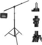 SMALLRIG Aluminium Lichtstativ 110"/9.2ft/280cm, mit 170cm Haltearm, luftgepolstertes