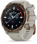 Garmin Descent Mk3i 43mm Bronze PVD Titanium Smartwatch mit Silikonband, French...
