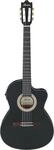 Ibanez GA5MHTCE-WK verwitterte schwarze offenporige klassische Akustik-E-Gitarre,