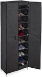 Relaxdays Schuhschrank, 30 Paar Schuhe, magnetische T&uuml;ren, Stecksystem, Stoffschrank