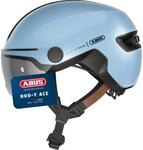 ABUS Stadthelm HUD-Y ACE - stylischer Fahrradhelm mit Visier und magnetischem,