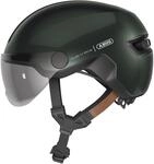 ABUS Stadthelm HUD-Y ACE - stylischer Fahrradhelm mit Visier und magnetischem,