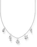 THOMAS SABO Kette mit Muscheln und Seepferdchen vergoldetes Silber KE2157-051-14