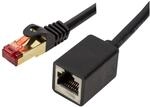 BIGtec 3m LAN Kabel Verl&auml;ngerung Ethernet Kabel RJ45 Kupplung Adapter Stecker -