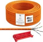 ARLI Cat7 Verlegekabel 100 m Netzwerkkabel inkl. Abisoliermesser CAT.7 LAN