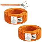 ARLI CAT 7 Verlegekabel 200 m Netzwerkkabel CAT.7 2 x 100 m LAN Halogenfrei