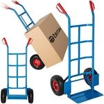 tectake&reg; Sackkarre mit Ladeschaufel, Sackrodel mit Stahlrahmen, R&auml;der