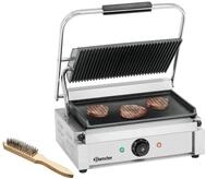Bartscher Kontaktgrill Panini 1GR &ndash; Oberplatte gerillt, Unterplatte glatt &ndash;