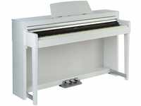 Fame DP 8600 BT WP V2 Digitalpiano, Weiß Hochglanz, 88 Tasten mit...