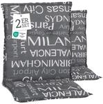 Beo Niedriglehner Auflagen 2er Set Barcelona | Made in EU nach &Ouml;ko-Tex...