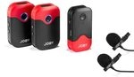 Joby Wavo AIR Drahtloses 2,4-GHz-Mikrofonsystem mit Zwei Sendern und von Joby