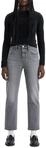 Levi's Damen Jeanshose 501 Crop High Rise, Straight Fit, Grau (Hit The Road Bb),
