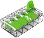 WAGO Green Range Klemme 5-Leiter I bis 4mm&sup2; I Verbindungsklemme 5 Leiter mit Hebeln
