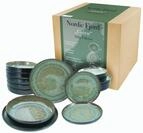 CreaTable, 21557, Serie Nordic Fjord, 18-teiliges Geschirrset f&uuml;r 6 Personen,...