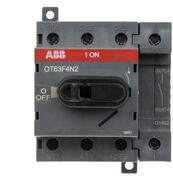 ABB OT Trennschalter ohne Sicherung 4-polig DIN-Hutschiene 63A 560 kW Rot IP20