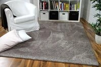 Snapstyle Hochflor Velours Teppich Mona Taupe in 24 Gr&ouml;&szlig;en