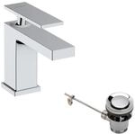 hansgrohe Tecturis E - Waschtischarmatur mit Zugstangen-Ablauf, energiesparend