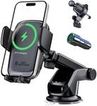 KPON 15W Qi Zertifiziert Handyhalterung Auto mit Ladefunktion,Induktive ladestation