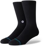 Stance Crew Socken - Icon (Schwarz/Wei&szlig;, Mittel)
