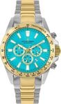 JACQUES LEMANS Analoge Herrenuhr Quarz mit Edelstahlarmband Mid-39579, bunt