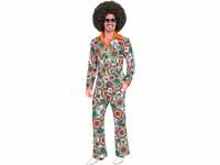 WIDMANN MILANO PARTY FASHION - Kostüm 60er Jahre Anzug, Jackett und Hose, Hippie,