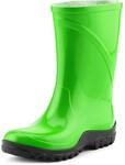 Ladeheid Kinder M&auml;dchen Jungen PVC Gummistiefel Regenstiefel KL002BW (Gr&uuml;n Schwarz,