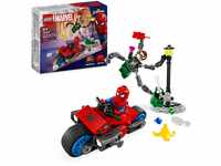 LEGO Marvel Motorrad-Verfolgungsjagd: Spider-Man vs. Doc Ock, Superhelden-Spielzeug