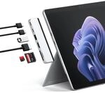 SATECHI USB-C Dual Hub 6-in-1 f&uuml;r Surface, USB4 100W 40 Gbps Daten&uuml;bertragung, 6K