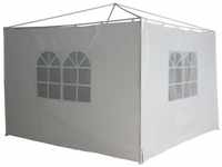 TrendLine Seitenteile für Pavillon 3x3 m weiß 2 STK Klettverschluss Gartenzelt