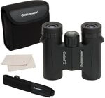 Celestron 71340 Outland X 8x25 Compact Roof Prism Binoculars, Black