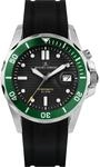 JACQUES LEMANS Herrenuhr Hybromatic Silikonband massiv Edelstahl 1-2170E