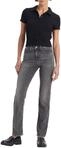 Levi's Damen Jeanshose 314 Shaping mit Stretch-Anteil, Straight Fit, Schwarz (River