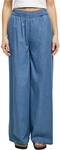 Urban Classics Damen Hose Ladies Light Denim Wide Leg Pants SkyBlue Washed 4XL