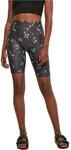 Urban Classics Damen Radlerhose Ladies Soft AOP Cycle Shorts, Farbe blackfloret,