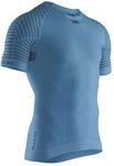 X-Bionic Invent 4.0 Kurz&auml;rmliges Kompressions-Jersey-T-Shirt Blau Mann Gr&ouml;sse...