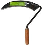 KERBL Sensensichel handgeschmiedet (Sensenschneider mit Schneideschutz & Holzgriff,
