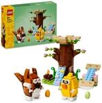 LEGO Fr&uuml;hlingstierspielplatz, Bauset mit Vogel und Eichh&ouml;rnchen, Spielset mit