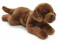 Uni-Toys - Labrador braun, liegend - 40 cm (Länge) - Plüsch-Hund - Plüschtier,