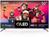 CHIQ U50QM8G 50 Zoll Smart TV, QLED UHD mit HDR, rahmenloses Metall-Design,...