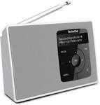 TechniSat DIGITRADIO 2 - Tragbares DAB+/UKW-Radio mit Akku, Wei&szlig;/Wei&szlig;